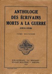 Couverture des ecrivains 14 18